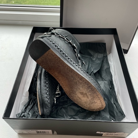 Alexander Wang Montana Moccasins black leather 6.5 - Picture 11 of 12